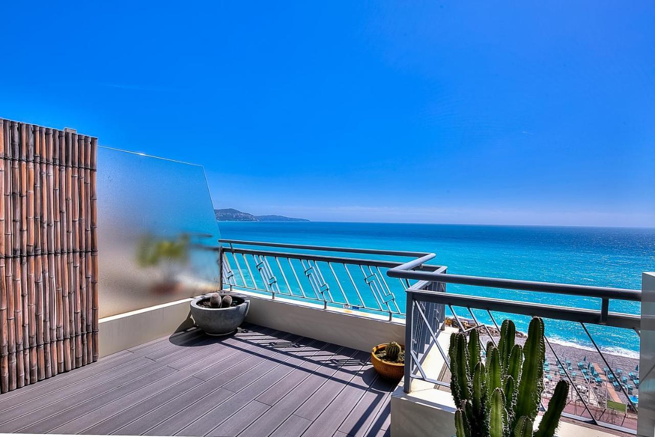 니스 Le Florentina, Dernier Etage Avec Terrasse, Vue Sur La Baie Des Anges 아파트 외부 사진