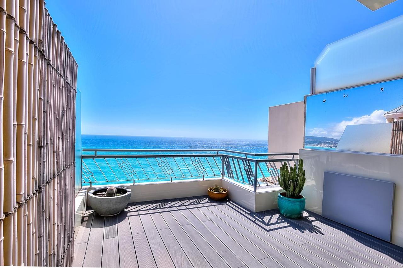 니스 Le Florentina, Dernier Etage Avec Terrasse, Vue Sur La Baie Des Anges 아파트 외부 사진