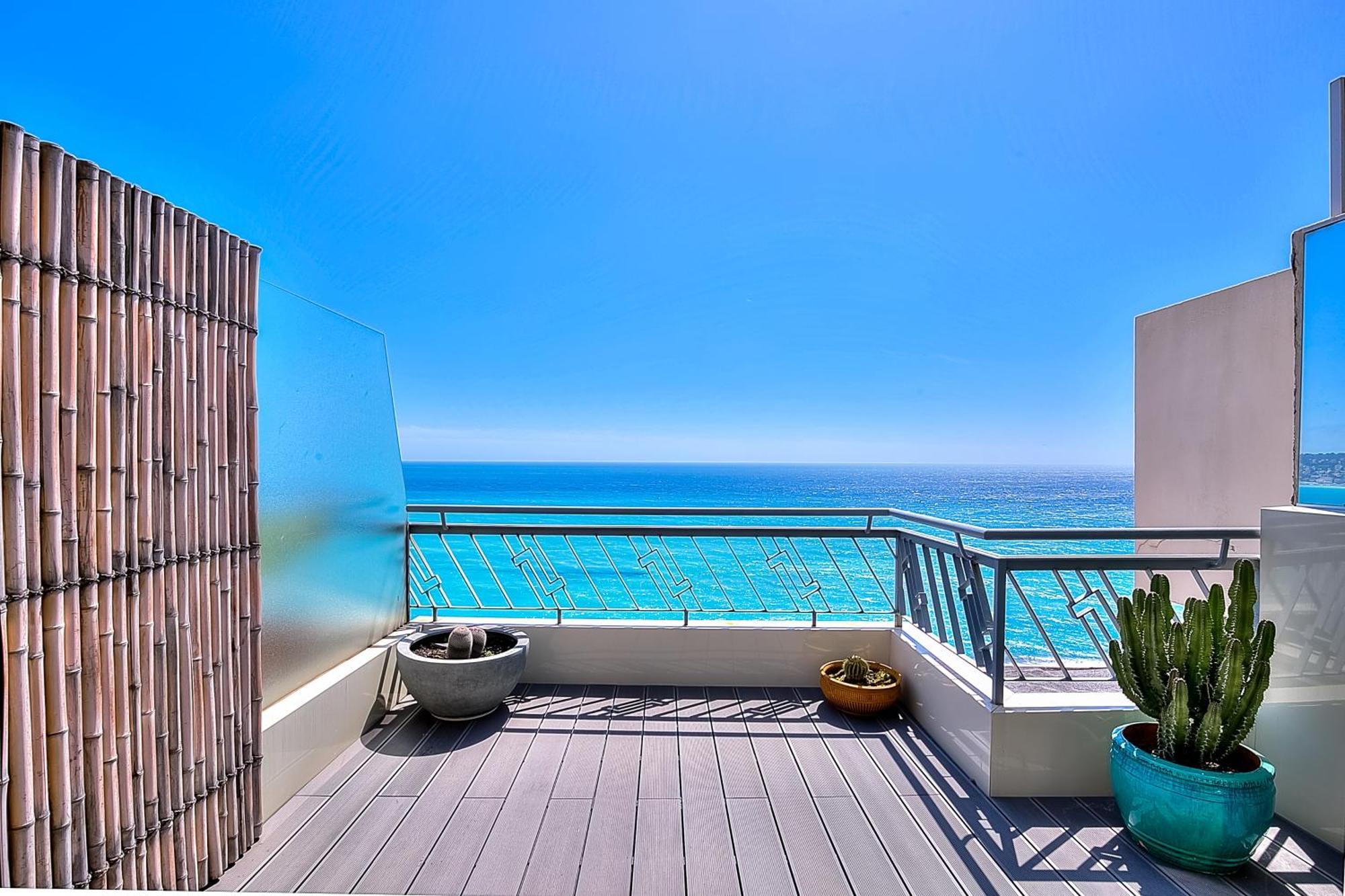 니스 Le Florentina, Dernier Etage Avec Terrasse, Vue Sur La Baie Des Anges 아파트 외부 사진
